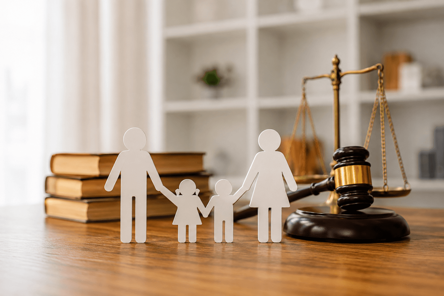 Family mediation session for child custody