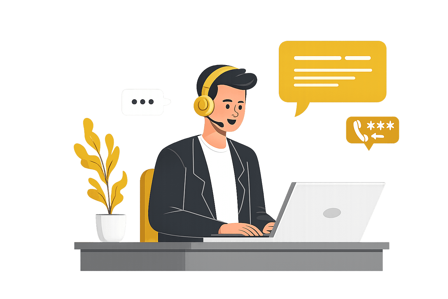 Contact Support Illustration