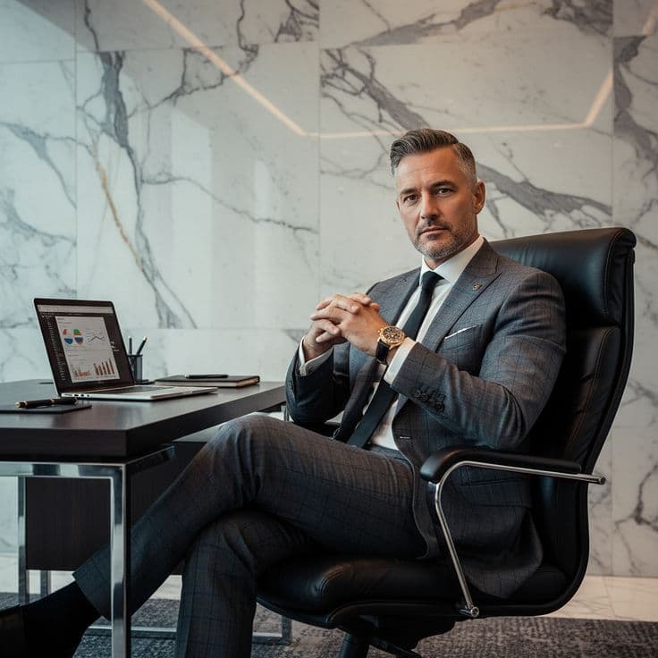 Experienced male attorney